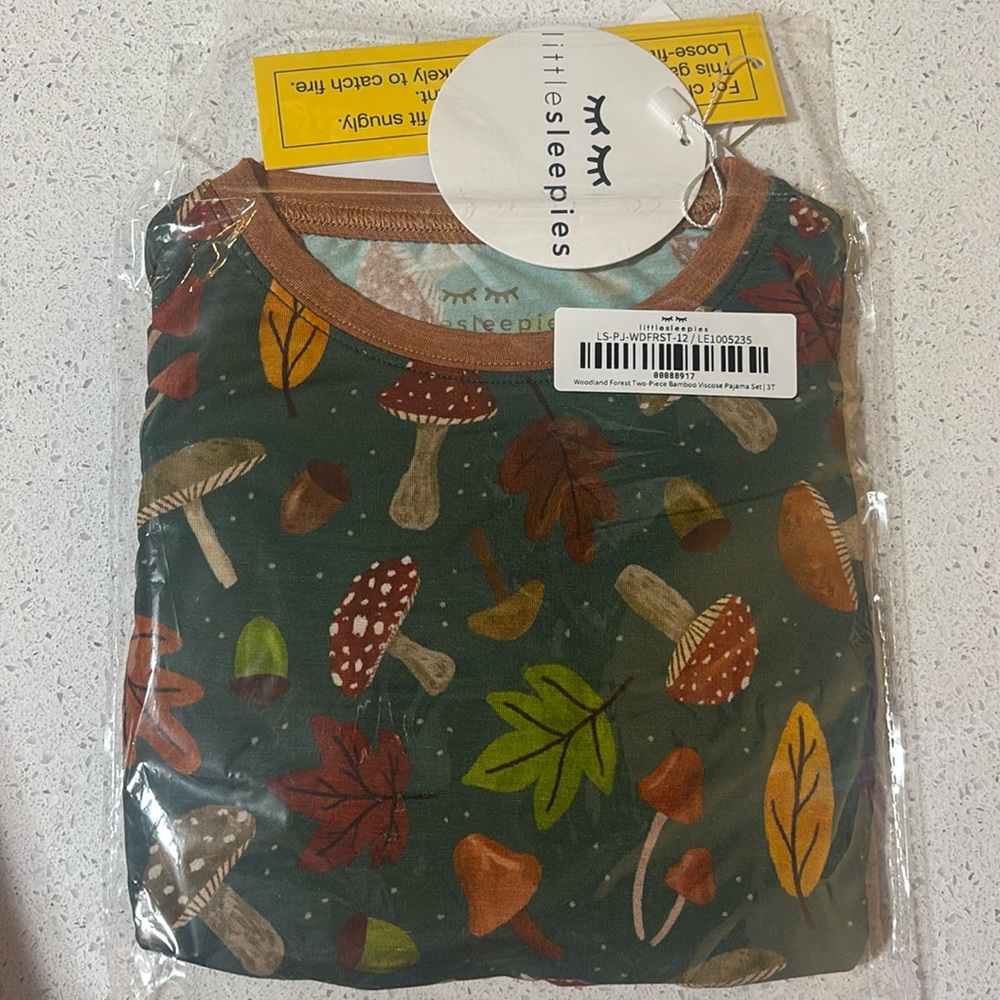 Little Sleepies Woodland Forest Two-Piece Bamboo Viscose Pajama set - 3T